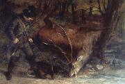 Gustave Courbet The German Huntsman Spain oil painting artist
